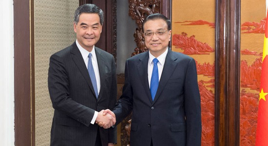 李克強(qiáng)會見來京述職的梁振英