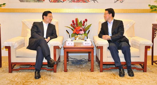 張曉明會見江西省委書記強(qiáng)衛(wèi)
