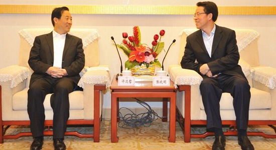 張曉明會見湖南省省長許達(dá)哲