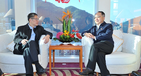 王志民會見中國投資有限公司總經(jīng)理屠光紹一行