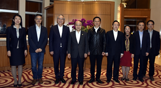 王志民會見中山大學(xué)校長羅俊一行