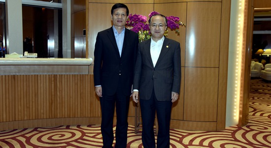 王志民會見中國社會科學(xué)院院長謝伏瞻