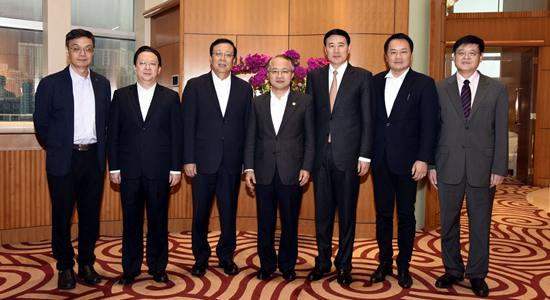 王志民會見北京大學(xué)校長郝平一行
