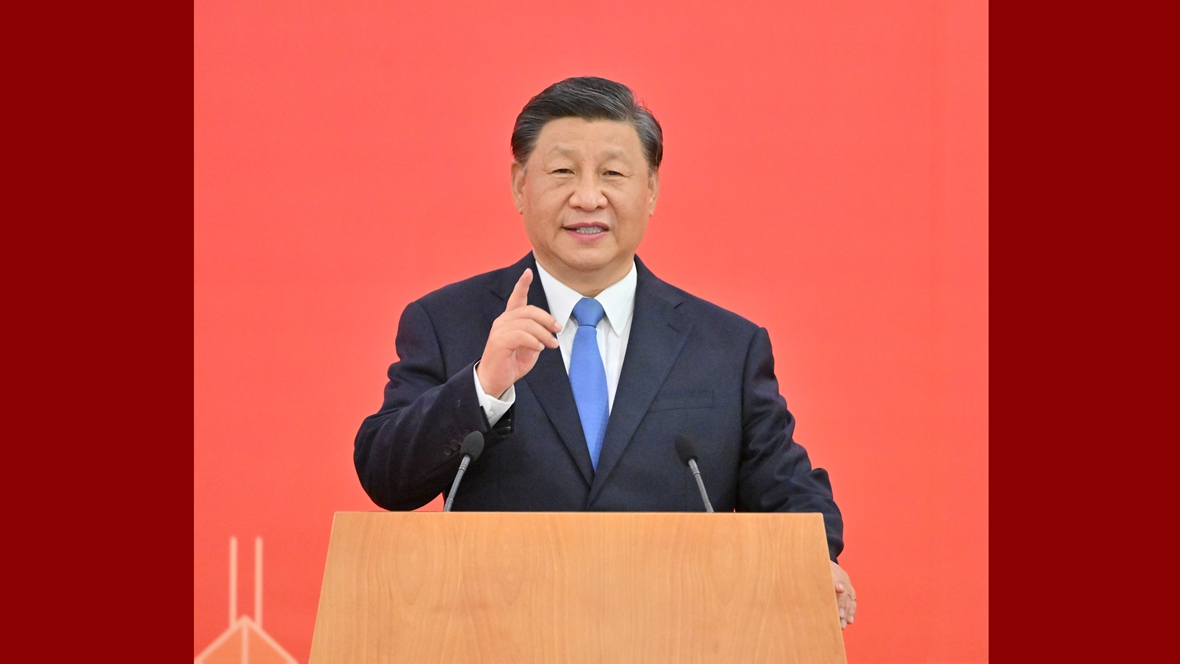 習近平乘專列抵達香港，并在歡迎儀式上發表講話