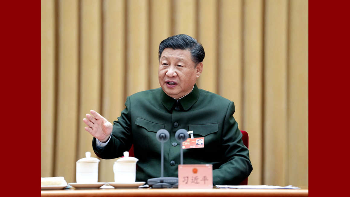 習近平出席解放軍和武警部隊代表團全體會議并發表重要講話